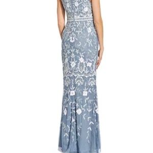Beaded mermaid Gown Adrianna Papell size 8